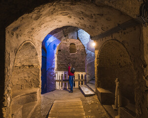 Inside ancient catacombs of Alexandria