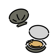 あっさりアサリ（あさり）のイラスト