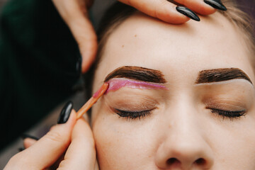 Eyebrow waxing for women, eyebrow correction. eyebrow waxing