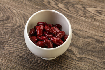 Canned red Kidney in the bowl