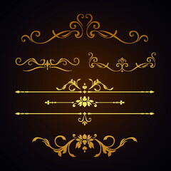 calligraphic decorative elements 