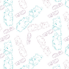 Seamless pattern with corals