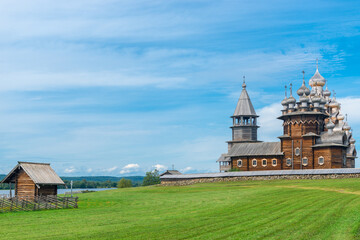Church of the Transfiguration on Kizhi Island. The architectural ensemble of Kizhi Pogost. Russia