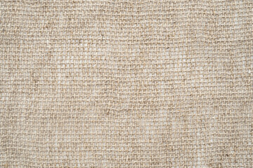 Close-up of checkered sackcloth as texture or background