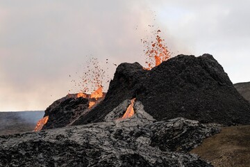 Volcanic eruption in Iceland © Tobias Seeliger