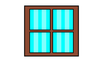 illustration of flat windows vector