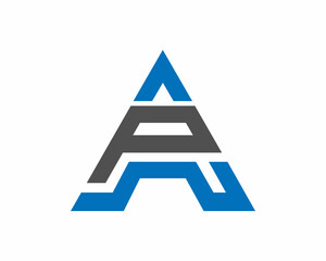 Letter A and P logo Geometric AP Logo Template.Creative and Modern Minimal Monogram Symbol AP.