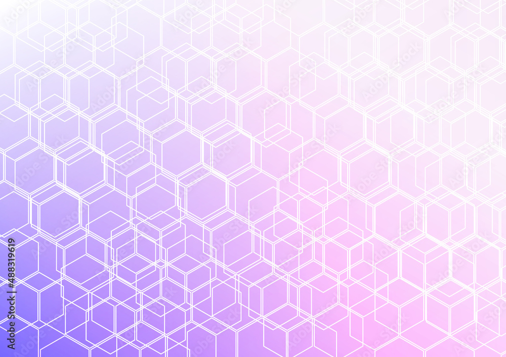 Poster abstract vector geometric hexagon pattern background, illustration vector design background.