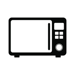 Microwave flat style vector icon