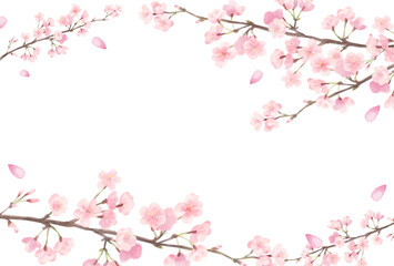 Obraz na płótnie Canvas 桜のフレーム