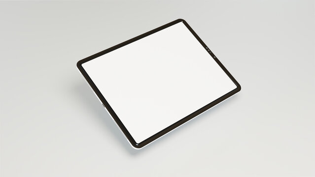 Ipad Screen Mockup White Background Simple Minimalist Ipad Pro