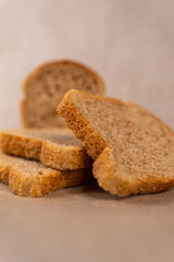 A piece of bread. 
Bread.