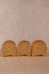A piece of bread. 
Bread.