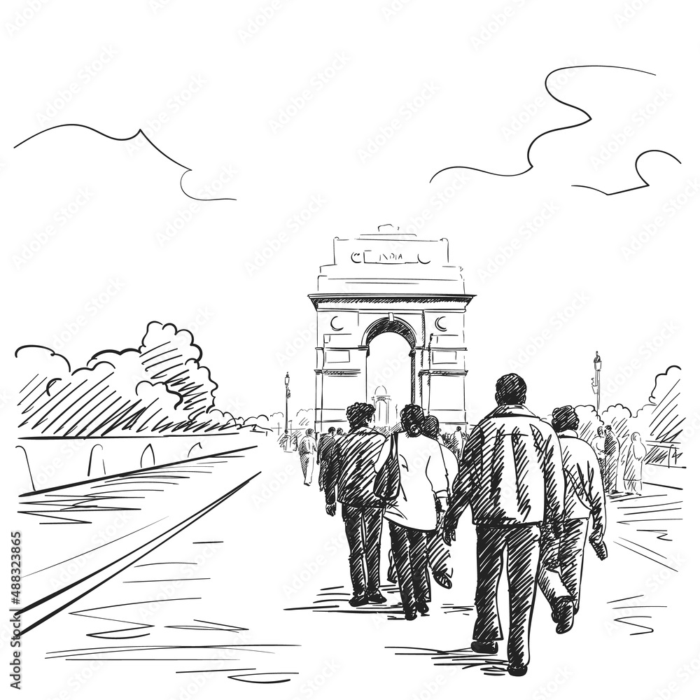 Wall mural india gate