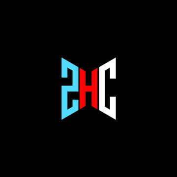 ZHC letter logo creative design. ZHC unique design