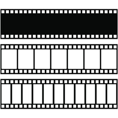 film strip isolated on white