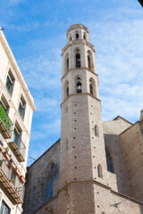 Obraz premium Santa Maria del Mar, Church in Barcelona's Gothic Quarter