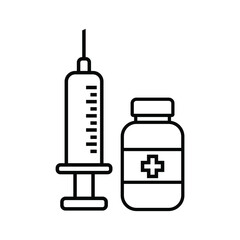syringe and medicine