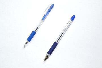 beautiful colored pen on a white background