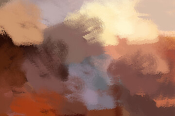 painting with dry brushes, chaotic strokes, multi-colored palette, background for the interior