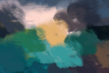 painting with dry brushes, chaotic strokes, multi-colored palette, background for the interior