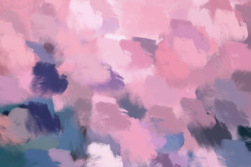 painting with dry brushes, chaotic strokes, multi-colored palette, background for the interior