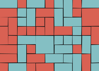 Offset Quads generative art background art illustration