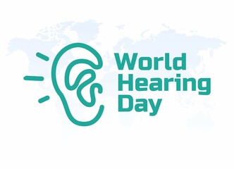 vector graphic of world hearing day good for world hearing day celebration. flat design. flyer design.flat illustration.