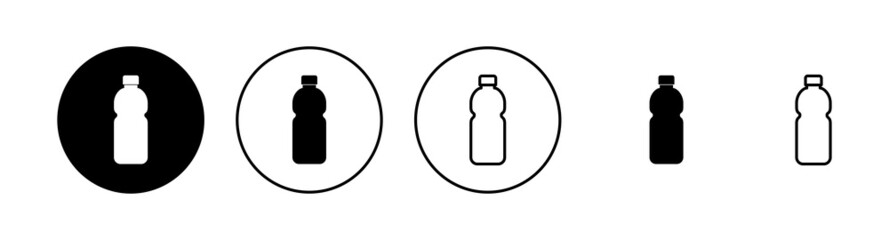 Bottle icons set. bottle sign and symbol