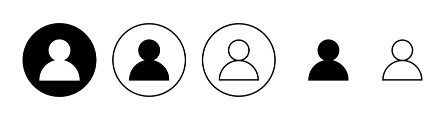 User Icons set. person sign and symbol. people icon.