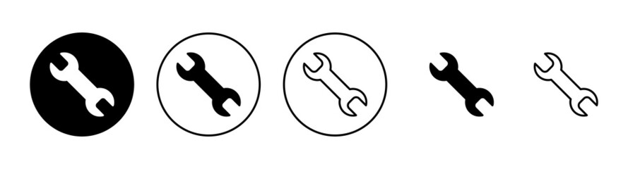 Wrench icons set. repair icon. tools sign and symbol