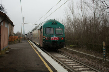 passage of a local train in a small country station in Italy
having a bad day