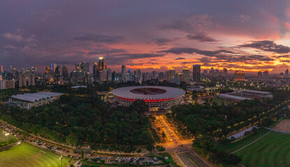 Soerkarno Stadium is biggest stadium in Indonesia and also national stadium. It is located in centra Jakarta, capital of Indonesia