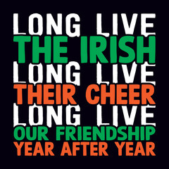 St. Patrick's day T-shirt design template