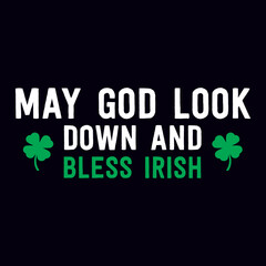 St. Patrick's day T-shirt design template