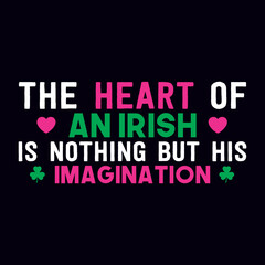 St. Patrick's day T-shirt design template