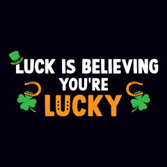 St. Patrick's day T-shirt design template