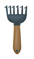 Gardening tools on white background