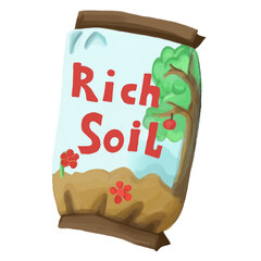 pack of soil for seedling and flower