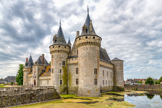 A famous landmark Chateau Sully-sur-Loire beautiful medieval castle in France