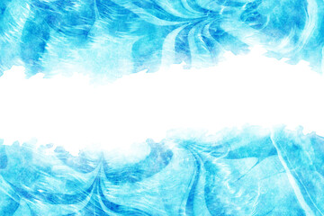 水 波 青 水彩 抽象 背景
