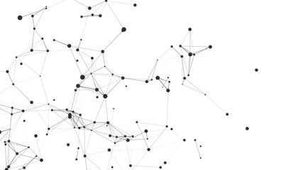 Network connection structure. Concept of hi tech and future. Communication and web concept. Big data visualization. Vector illustration.