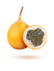 Granadilla on the white background
