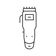 trimmer gadget line icon vector illustration