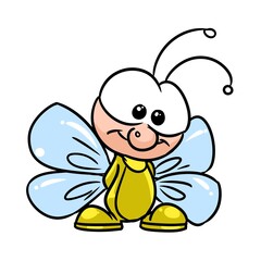 small insect butterfly character animal illustration cartoon