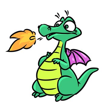 dragon animal myth fairy tale character illustration cartoon