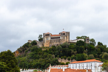 Fototapeta premium The Castle of Leiria is a medieval castle in the civil parish of Leiria, Pousos, Barreira e Cortes, municipality of Leiria, district of Leiria..