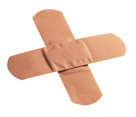 Adhesive Bandage isolated on white