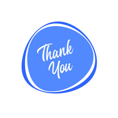 thank you sign on white background