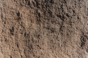 Dry surface of rocky soil